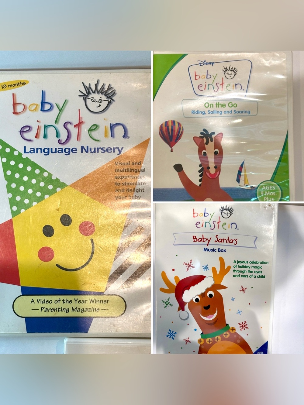 👶 Baby Einstein DVD Bundle – 3 DVDs💙💗